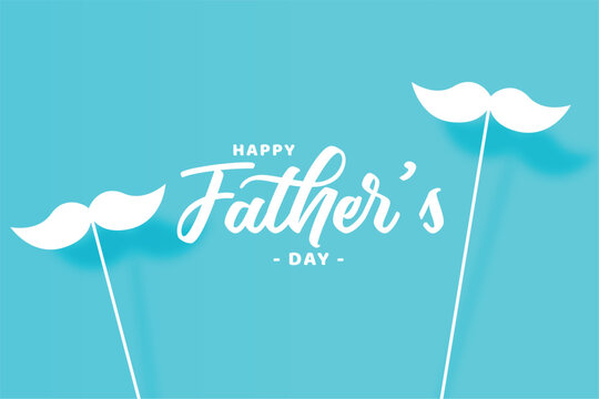 happy father's day celebrate the best dad event with mustache stick