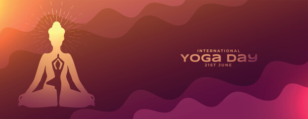 eye catching international yoga say poster for healthy lifestyle