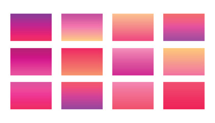 abstract gradient shades collection banner for dynamic presentation