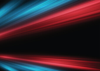 Modern abstract high-speed light motion effect on black background. vector illustration.