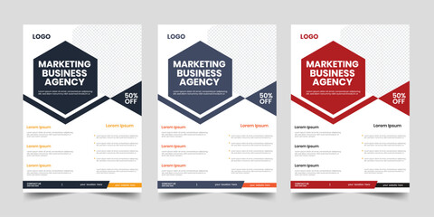 Case study business marketing agency a4 corporate flyer, vertical marketing poster, one page symbol publication