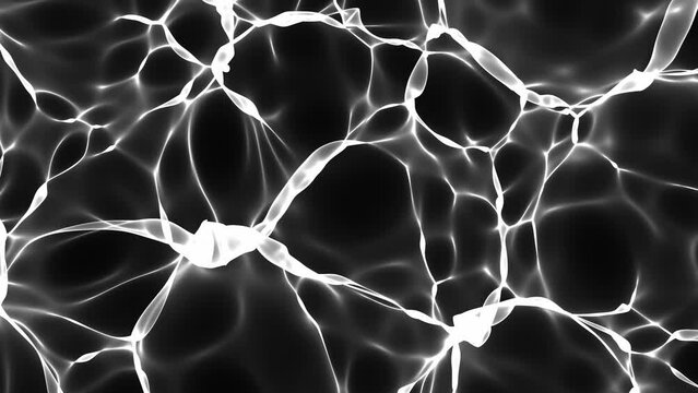 Neural connections. Black and white background