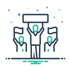 Mix icon for demonstration 