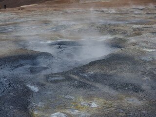 Island Hverfjall Volcano Trail