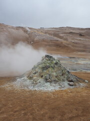 Island Hverfjall Volcano Trail