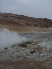 Island Hverfjall Volcano Trail