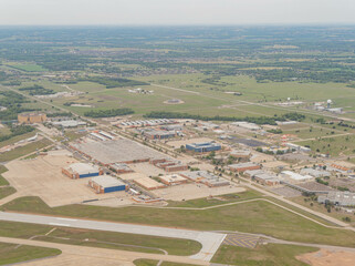 Aerial view of the Oklahoma cityscape