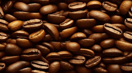 seamless close up of a coffee bean texture rich and detailed background texture, tile, 8K, generative ai
