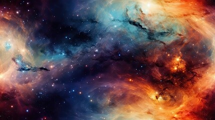 Fototapeta na wymiar seamless close up of a swirling galaxy cosmic and mesmerizing background texture tile 8k generative ai
