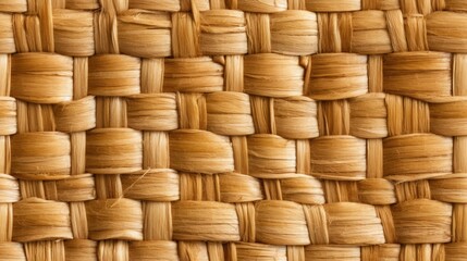 seamless woven straw texture, tile, 8K, generative ai