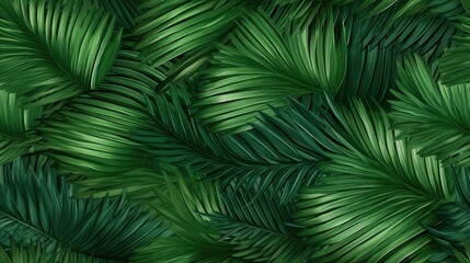 seamless tropic palm leaf texture, tile, 8K, generative ai background