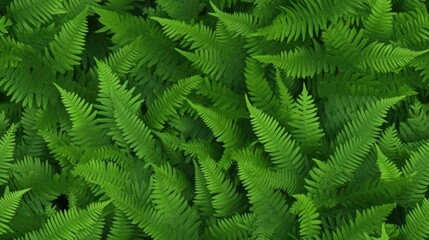 Fototapeta na wymiar seamless texture of a vibrant green fern leaf, detailed and natural background, tile, 8k, generative ai