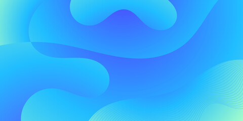 abstract bright blue wave gradient background for business