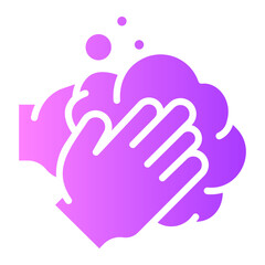hand wash Gradient icon