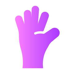 safety gloves Gradient icon