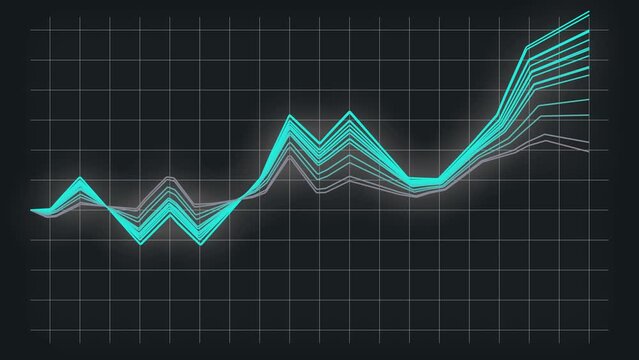Maximizing Market Performance with AI Prediction - Analyzing Patterns Accuracy and Pricing through Machine Learning Algorithms - Abstract Animation.