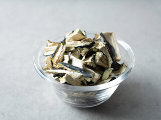 Dried vegetables, dried eggplant, food ingredients