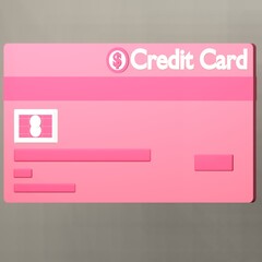 Naklejka premium 3d icon credit card