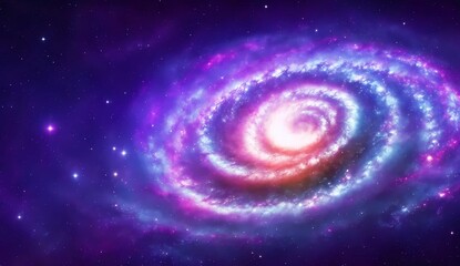 Side view of spiral galaxy on cosmos from Generative AI