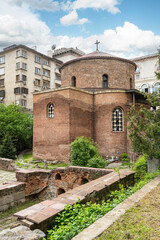 Fototapeta premium St. George and the Historical and archaeological reserve Serdika - Sredets in Sofia, Bulgaria