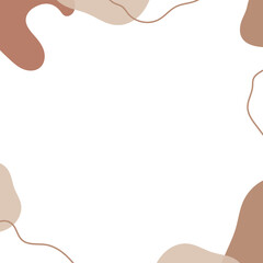 Abstract frame with freeform shape