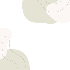 Abstract frame with freeform shape