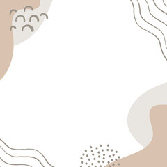 Abstract frame with freeform shape