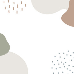 Abstract frame with freeform shape