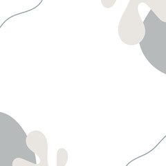 Abstract frame with freeform shape