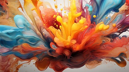 abstract swirling paint