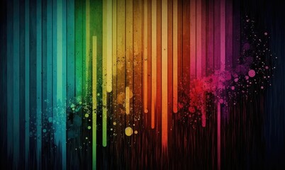 rainbow wallpaper free, in the style of grungy texture, mixes realistic and fantastical elements Generative AI