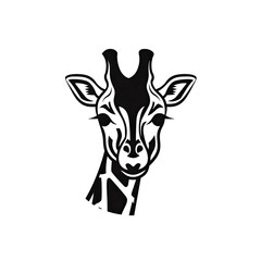 Giraffe icon - logo template created using generative AI tools