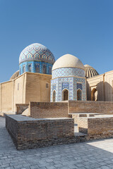 Awesome view of the Shah-i-Zinda Ensemble, Samarkand, Uzbekistan