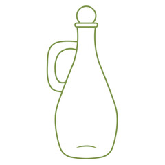 Ancient jug. Simple icon in doodle style. Vector illustration isolated on white background.