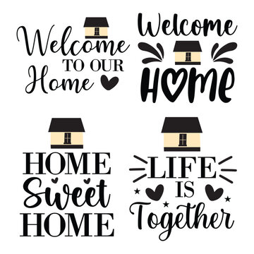 Welcome Home Stock Illustration - Download Image Now - Welcome Sign,  Greeting, Domestic Life - iStock