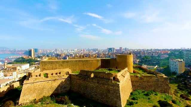 shot of an ottoman castle in the city of oran in algeria
