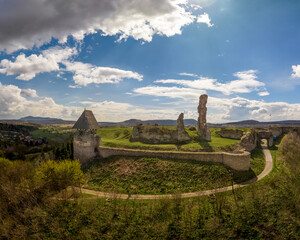 Fort of Nograd ruins in North Hungary.