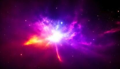 Explosion of a star in space from Generative AI