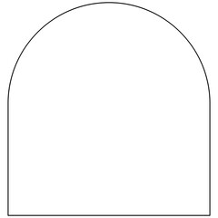 Minimalist rounded rectangle frame