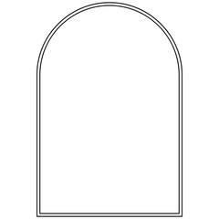 Minimalist rounded rectangle frame
