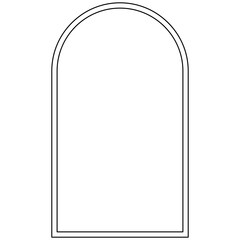 Minimalist rounded rectangle frame