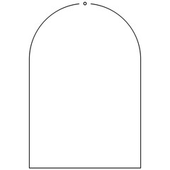 Minimalist rounded rectangle frame