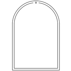 Minimalist rounded rectangle frame