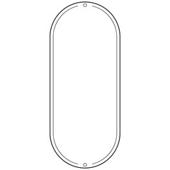 Minimalist rounded rectangle frame