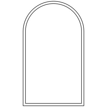 Minimalist rounded rectangle frame