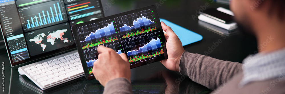 Aufkleber kpi business analytics data dashboard