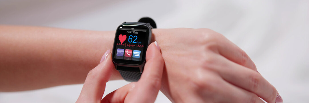 Smart Watch Showing Heartbeat Monitor