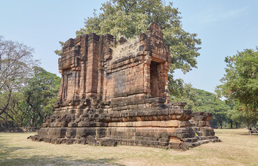 The historic city of Sukhothai, Thailand, regarded as the first capital of Siam