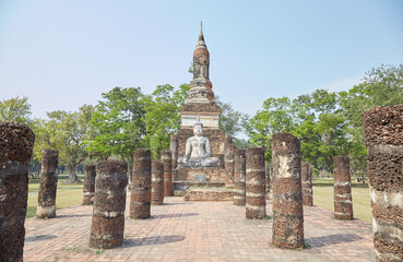 Naklejka premium Wat Traphang Ngoen in the historic city of Sukhothai, Thailand, regarded as the first capital of Siam