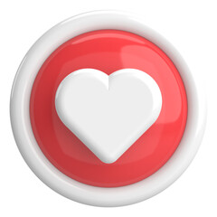 Like button. Like icon. 3D illustration.